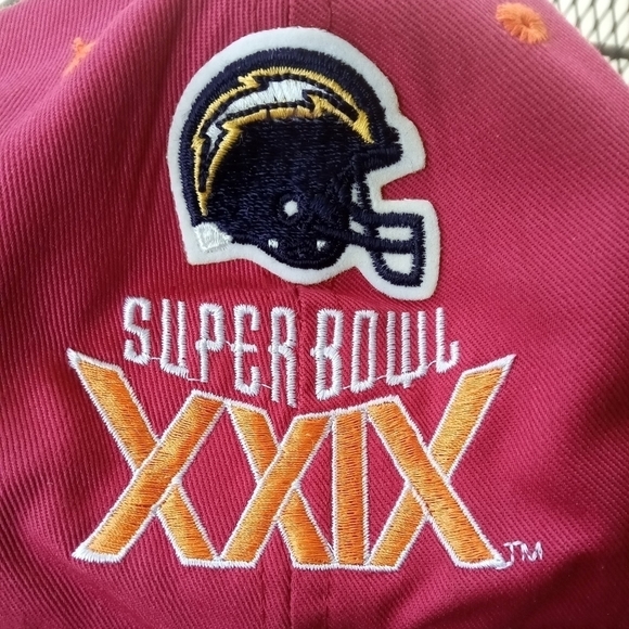 Vintage Men's Super Bowl XXIX Baseball Cap San Francisco 49ers vs. Chargers 90s - Picture 4 of 5